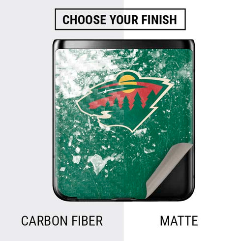 NHL Minnesota Wild Frozen Galaxy Z Flip Skin