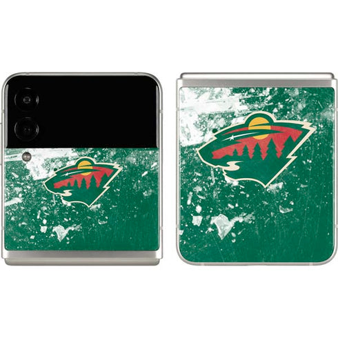 NHL Minnesota Wild Frozen Galaxy Z Flip3 5G Skin
