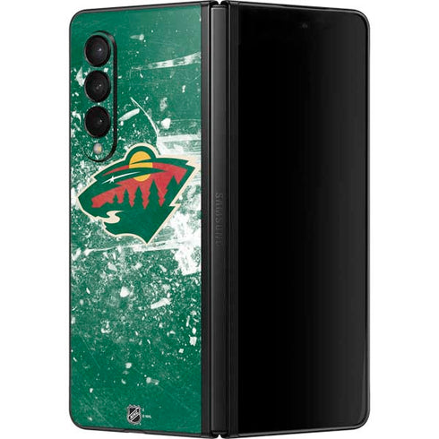 NHL Minnesota Wild Frozen Galaxy Z Fold3 5G Skin
