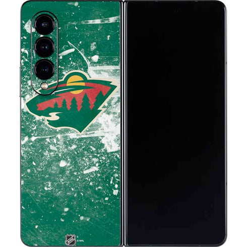 NHL Minnesota Wild Frozen Galaxy Z Fold4 5G Skin
