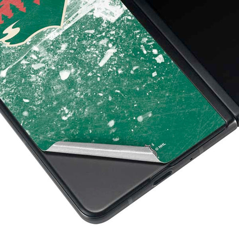 NHL Minnesota Wild Frozen Galaxy Z Fold4 5G Skin