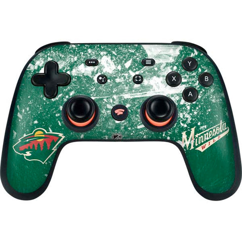 NHL Minnesota Wild Frozen Google Stadia Controller Skin