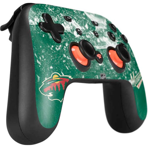 NHL Minnesota Wild Frozen Google Stadia Controller Skin