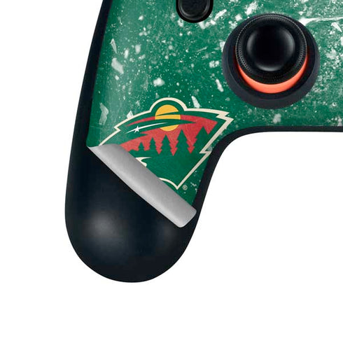 NHL Minnesota Wild Frozen Google Stadia Controller Skin
