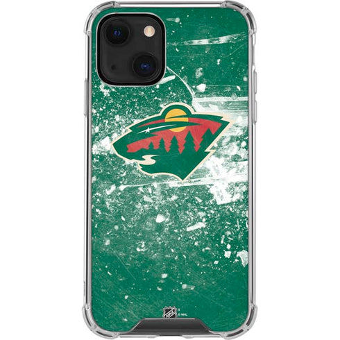 NHL Minnesota Wild Frozen iPhone 13 Mini Clear Case