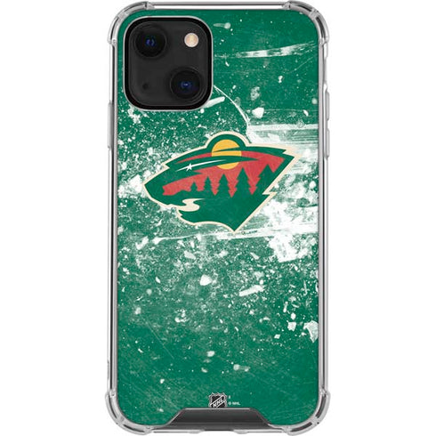 NHL Minnesota Wild Frozen iPhone 14 Plus Clear Case