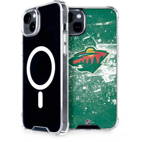 NHL Minnesota Wild Frozen iPhone 15 Plus MagSafe Case