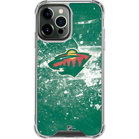 NHL Minnesota Wild Frozen iPhone 14 Pro Max Clear Case