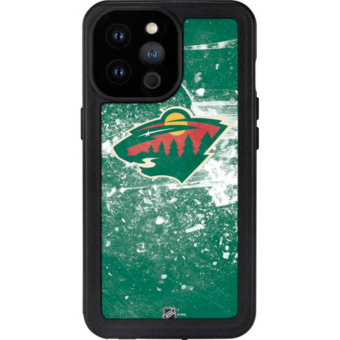 NHL Minnesota Wild Frozen iPhone 14 Pro Max Waterproof Case