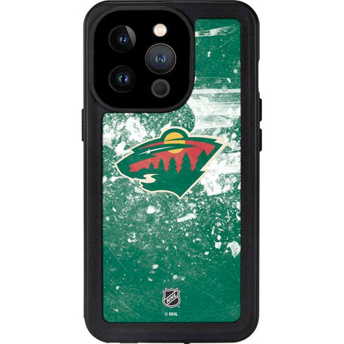 NHL Minnesota Wild Frozen iPhone 15 Pro Waterproof Case