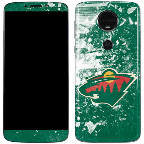 NHL Minnesota Wild Frozen Moto E5 Plus Skin