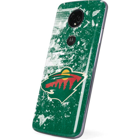 NHL Minnesota Wild Frozen Moto E5 Plus Skin