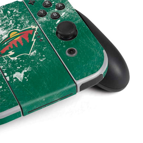 NHL Minnesota Wild Frozen Nintendo Switch OLED (2021) Skin