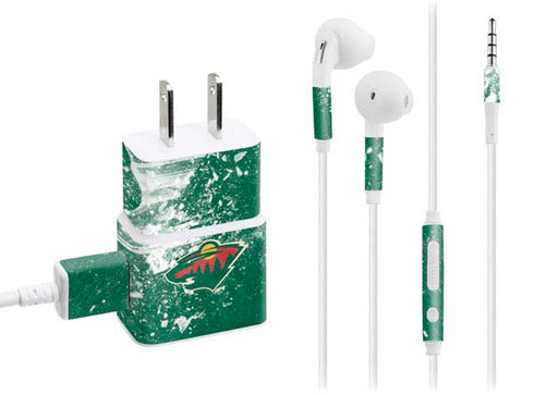 NHL Minnesota Wild Frozen Phone Charger Skin