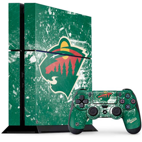 NHL Minnesota Wild Frozen PS4 Console and Controller Bundle Skin