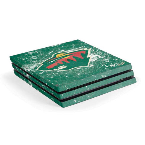 NHL Minnesota Wild Frozen PS4 Pro Console Skin
