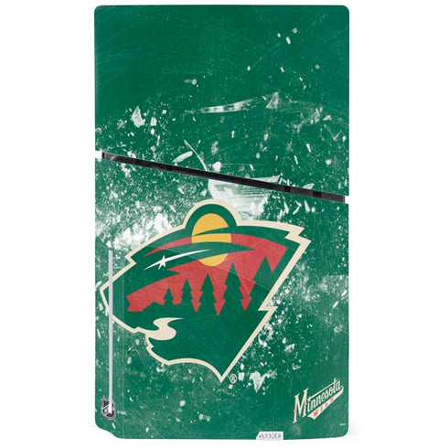 NHL Minnesota Wild Frozen PS5 Slim Disk Bundle Skin