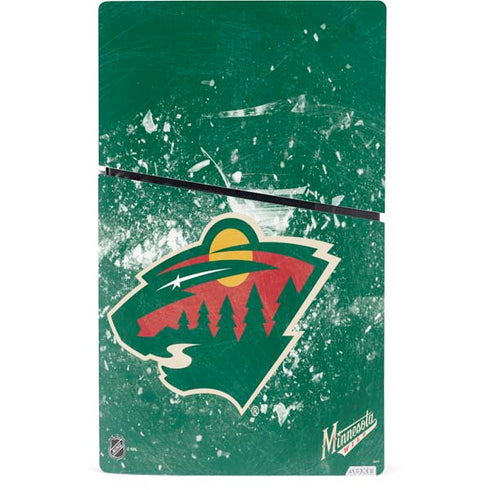 NHL Minnesota Wild Frozen PS5 Slim Digital Edition Bundle Skin
