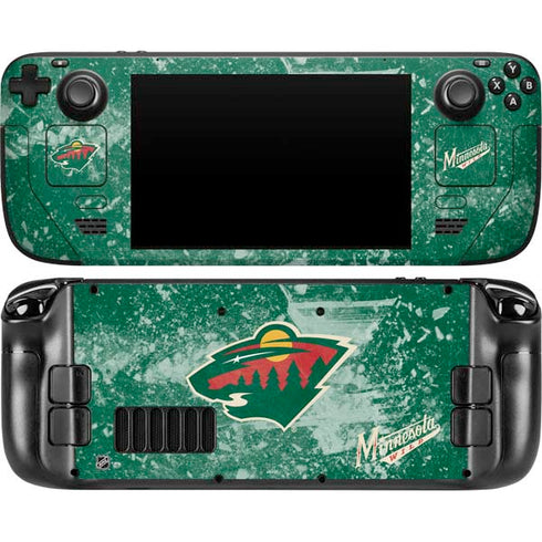 NHL Minnesota Wild Frozen Steam Deck Handheld Gaming Computer Skin