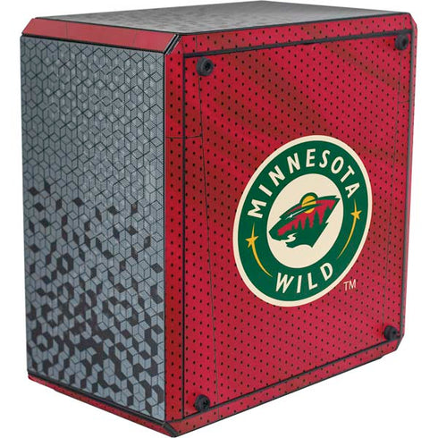 NHL Minnesota Wild Home Jersey Cooler Master MasterBox Q300L Mini Tower Skin