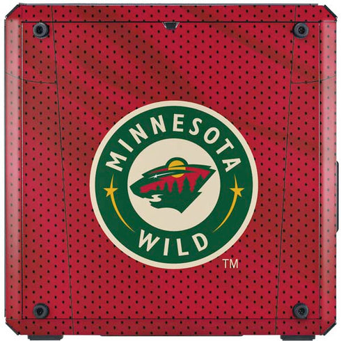 NHL Minnesota Wild Home Jersey Cooler Master MasterBox Q300L Mini Tower Skin