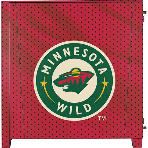 NHL Minnesota Wild Home Jersey Corsair 4000D Tempered Glass Mid-Tower ATX Case Skin