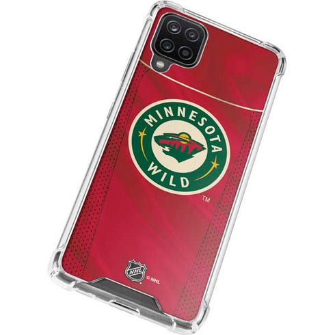 NHL Minnesota Wild Home Jersey Galaxy A12 Clear Case