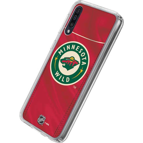 NHL Minnesota Wild Home Jersey Galaxy A50 Clear Case