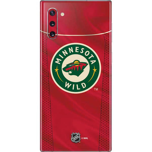NHL Minnesota Wild Home Jersey Galaxy Note 10 Skin