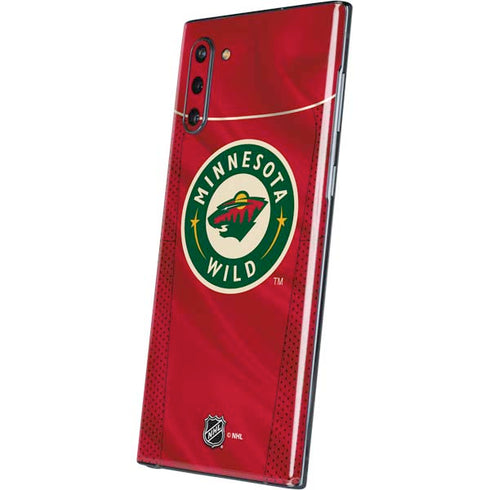 NHL Minnesota Wild Home Jersey Galaxy Note 10 Skin