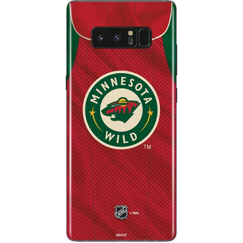 NHL Minnesota Wild Home Jersey Galaxy Note 8 Skin