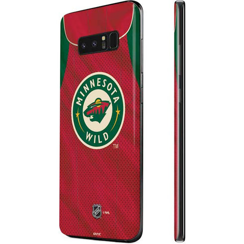 NHL Minnesota Wild Home Jersey Galaxy Note 8 Skin