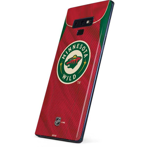 NHL Minnesota Wild Home Jersey Galaxy Note 9 Skin