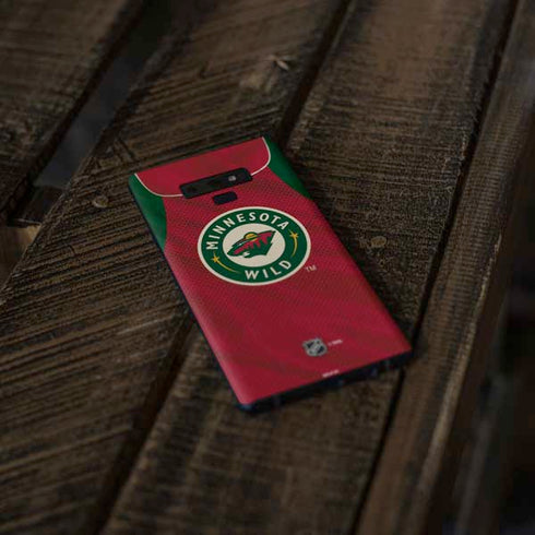 NHL Minnesota Wild Home Jersey Galaxy Note 9 Skin