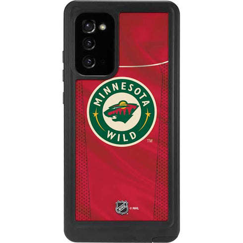 NHL Minnesota Wild Home Jersey Galaxy Note20 5G Waterproof Case