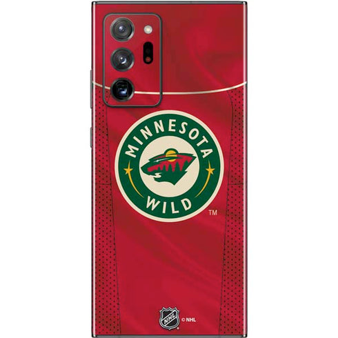 NHL Minnesota Wild Home Jersey Galaxy Note20 Ultra 5G Skin