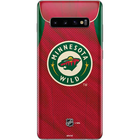 NHL Minnesota Wild Home Jersey Galaxy S10 Plus Skin