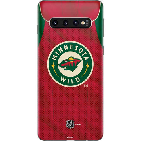 NHL Minnesota Wild Home Jersey Galaxy S10 Skin