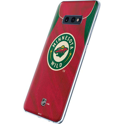 NHL Minnesota Wild Home Jersey Galaxy S10e Skin