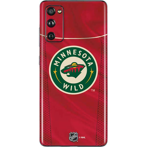 NHL Minnesota Wild Home Jersey Galaxy S20 Fan Edition Skin