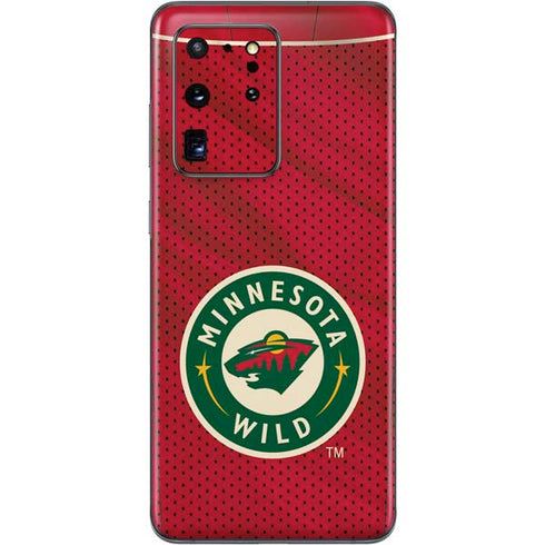 NHL Minnesota Wild Home Jersey Galaxy S20 Ultra 5G Skin