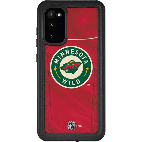NHL Minnesota Wild Home Jersey Galaxy S20 Waterproof Case