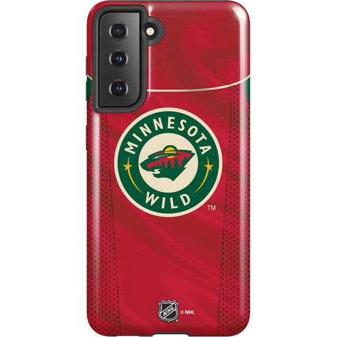 NHL Minnesota Wild Home Jersey Galaxy S21 5G Pro Case