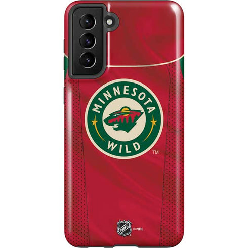 NHL Minnesota Wild Home Jersey Galaxy S21 FE Pro Case