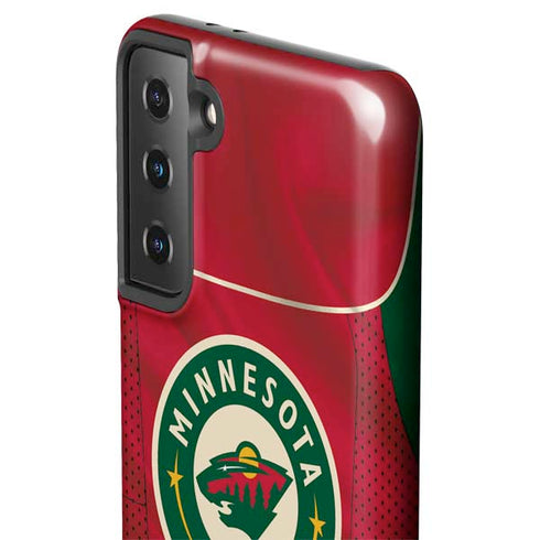 NHL Minnesota Wild Home Jersey Galaxy S21 FE Pro Case