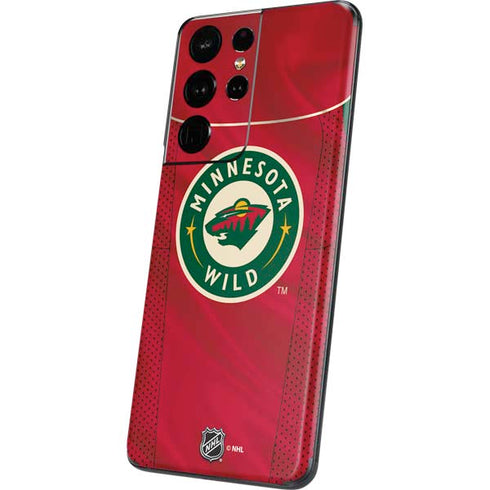 NHL Minnesota Wild Home Jersey Galaxy S21 Ultra 5G Skin