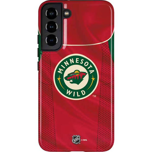 NHL Minnesota Wild Home Jersey Galaxy S22 Plus Pro Case