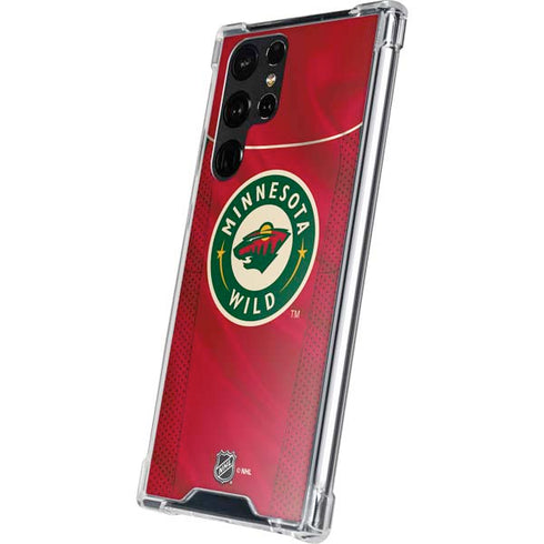 NHL Minnesota Wild Home Jersey Galaxy S22 Ultra Clear Case