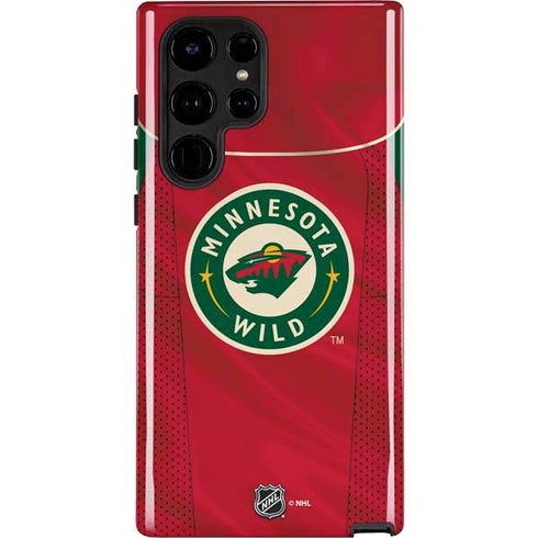 NHL Minnesota Wild Home Jersey Galaxy S22 Ultra Pro Case