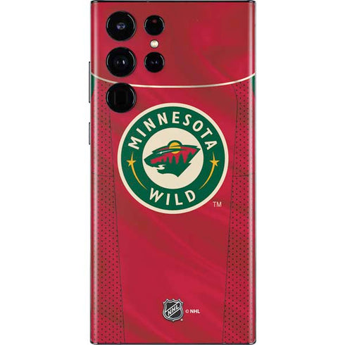 NHL Minnesota Wild Home Jersey Galaxy S22 Ultra Skin